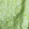 Tecido Jacquard com textura de planta e flor em relevo côncavo-convexo tridimensional verde-fruta para roupas femininas, vestidos e calças