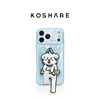 Funda Divertida de Gatito y Cachorro para Teléfono Adecuada para Apple 17 Pro Max, iPhone 15, Linda 16 con Soporte, 14 Cobertura Completa, 13