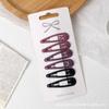 6 pinzas BB de color caramelo para niñas con flequillo degradado de colores, pinzas para el cabello con borde roto, pinzas para el cabello con caída, accesorios para el cabello