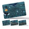 Pegatina de vinilo tipo skin para tarjeta de crédito de 4 piezas tarjeta de débito tarjeta de transporte tarjeta bancaria personalizada antiarañazos antideslizante