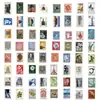 64 Piezas de Pegatinas de Graffiti de Matasellos Retro para Decorar Guitarra Cuaderno Equipaje DIY Pegatinas Impermeables