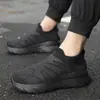 Sapatos meias slip-on leves e absorventes de choque para corrida e esportes ao ar livre para casais, homens e mulheres, sapatos da moda e versáteis