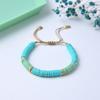 Pulsera de Cerámica Blanda de Color Estilo Étnico AliExpress Transfronteriza Cadena con Hebilla de Herradura Exagerada con Perlas y Cuentas de Color para Mujer