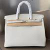 Ml2026 Nuevo Modelo Piel de Vaca de Primera Capa 40cm Bolso Platino Bolso de Mano Grande Bolso de Mujer Cuero Genuino Fabricante de Guangzhou Venta al por Mayor