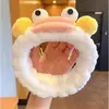 Versión Coreana Dibujo Animado Lindo Peluche Boca de Salchicha Cara Divertida Cinta para la Cabeza para Lavarse la Cara Celebridad de Internet Chica Maquillaje Cinta para la Cabeza para Lavarse la Cara Cinta para la Cabeza