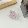 Pinza para el Cabello de Acetato de Gato Lindo para Niña con Diamantes Huecos Dibujos Animados Pinza de Agarre Nuevo Coreano Pinza de Tiburón Accesorios para el Cabello para Mujeres