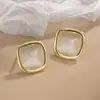 Brincos Quadrados de Pedra Olho de Gato, Brincos Geométricos Rombos Retro de Alto Padrão, Únicos, Modernos e Versáteis para o Dia dos Namorados