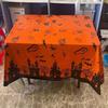 Toalha de Mesa Decorativa para Festa de Halloween Morcego Cabeça de Abóbora Castelo Decorativo de Mesa 137*6099.94cm polegada