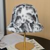 Nuevo Sombrero de Pescador Leopardo de Moda en Internet para Mujer Otoño e Invierno Moda Coreana Sombrero de Pescador Leopardo Occidental Cálido Vintage