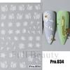 Nuevas pegatinas de uñas transfronterizas al por mayor 5D micro-talladas tridimensionales verano flor fresca Flor adhesiva pegatinas de uñas