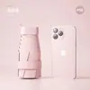 Sombrilla Mini Cápsula Doble Uso para Sol y Lluvia, Plano 40% de Descuento, Sombrilla de Sol para Mujer, Compacta, Portátil, Ultraligera, Recubrimiento Negro, Protección Solar, Sombrilla de Bolsillo