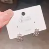 Brincos de argola com contas requintados de alta costura europeus e americanos, brincos versáteis, elegantes, simples e modernos no estilo do Instagram para mulheres