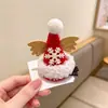Novo Acessório de Cabelo de Natal de Inverno Peça Única Presilha Infantil Cervo Presilha de Cabelo Quebrada Adereço de Cabeça Fofo para Bebê Presilha Lateral Acessórios de Cabelo