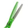 Tijeras de Peluquería Lacadas en Verde, Tijeras para Cortar el Cabello, Tijeras Planas, Tijeras para Flequillo, Tijeras Deslizantes, Tijeras de Astas, Tijeras de Espina de Pescado, Tijeras Deslizantes Sin Costuras