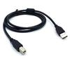 Cable de Impresora Puerto Cuadrado Negro USB 2.0 Alta Velocidad Núcleo de Cobre Puro con Anillo Magnético Conexión de Computadora Cable de Datos de Impresora