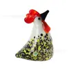 Decoración de Artesanía de Cristal para Escritorio Sala de Estar Zodiaco Pollo Colorido Decoración de Animales Lugar Turístico Pequeño Regalo