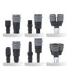 Conector Rápido Tipo C de Bloqueo Automático Acero Plástico para Compresor de Aire Neumático Accesorios para Bomba de Aire Conector Tipo C de Acero Plástico Antienvejecimiento y Libre de Óxido