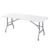 Mesa plegable para exteriores, Mesa para puesto de mercado nocturno, Mesa larga simple para conferencias, Mesa plegable portátil para el hogar, Mesa de plástico