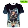 Camiseta Casual de Manga Corta con Estampado de Anime Witch's Dawn 2022 Nuevo Verano Cuello Redondo Deportivo Transfronterizo Al Por Mayor