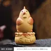 Pet de Chá do Zodíaco em Argila Roxa Giratório Ornamento Criativo Mesa de Chá Giratória Mesa de Chá Brinquedo de Chá Decoração de Mesa de Escritório