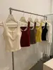Chaleco Cálido Ancho Cepillado con Escote en V de Encaje para Mujer 2026 Otoño/Invierno Nuevo Estilo Cálido para la Barriga Terciopelo de Pluma con Almohadillas en el Pecho Capa Interior Capa Base