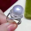 Anillo Brillante Estilo Barroco con Perlas de Imitación para Mujer, Joyería de Diseño Estilo Palacio Taobao, Venta al por Mayor desde el Fabricante