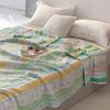 Colcha de Toalla de Hilo de 6 Capas Clase A Algodón Puro Colcha Fresca de Verano Colcha de Siesta de Verano para Niños Colcha Fina de Verano para Aire Acondicionado
