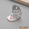 Suporte de Prateleira em Ângulo Inox em L 90 Graus Estrutura de Suporte Reta Conector de Fixação Universal para Guarda-Roupa, Armário, Móveis, Mesas e Cadeiras