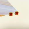 Moda de Celebridad de Internet Combinación Perfecta Nuevos Pendientes de Trébol de Cuatro Hojas de Acero de Titanio Pendientes Sencillos de Fritillaria Pendientes Distintivos de Celebridad de Internet