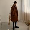 [Liquidación] Abrigo de lana para hombre, estilo coreano de invierno, grueso, largo medio, largo hasta la rodilla, holgado.