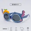 Gafas de sol de dibujos animados lindas para niños y niñas, Gafas de sol polarizadas suaves de silicona de Stitch para niñas, Venta al por mayor del fabricante, Diversión infantil