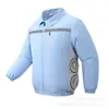 Ropa de Trabajo de Verano Refrigerada por Aire para Hombre con Cuatro Ventiladores en la Cintura Lateral, Ropa de Protección Laboral Activada por Ventilador para Obra al Aire Libre Venta al por Mayor