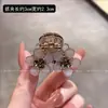 Presilha de Garra Pequena Flor Exquisita Rede Social Novo Estilo Feminino Presilha para Franja Stray Hair com Pedraria Toque de Alto Padrão Presilha para Cabelo Semi-Preso na Parte de Trás da Cabeça Acessórios de Cabelo
