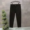 Calça cropped masculina de alta qualidade para primavera, verão e outono, estilo harém, marca da moda, calça social fluida, slim fit, calça casual masculina afunilada