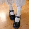 Calcetines de Encaje Zhuji para Mujer, Estilo Delgado de Verano con Lazo, Calcetines hasta la Pantorrilla Estilo Ballet, Calcetines Holgados Lindos Estilo Universitario