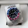 Laojia Gmt Greenwich Cola Ring Relógio Mecânico Relógio Masculino Aaa Alta Qualidade Sprite Ring Relógio de Pulso