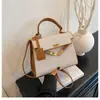 Bolsos de Mujer de Moda de Este Año 2026 Primavera y Otoño Nuevo Bolso Kelly para el Trabajo Pequeño Cuadrado Elegante de Hombro Cruzado