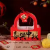 Caixa de Embalagem para Presente de Bolo da Lua de Meio Outono Caixa 4 Peças 6 Peças 2025 Novo Estilo Chinês Bolsa de Presente Vazia Bolo de Gema de Ovo com Pele de Gelo