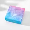 Caja de Regalo Dura Impresa a Color 9X9X3 con Tapa y Base, Caja de Regalo Especial para Pulseras y Brazaletes, Caja de Regalo para Joyería de Tela de Terciopelo