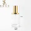 En Stock Grueso-Fondo Plano Recto 30ml Líquido Base de Maquillaje Botella de Vidrio con Bomba de Presión, Botella para Loción, Botella Dosificadora para Líquido Esencia Material de Empaque