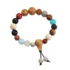 Pulsera de Dieciocho Semillas estilo Tiktok del Monte Putuo para Hombres, Rezos Portátiles para el Año de Nacimiento, Bodhi Estrella y Luna Buda