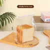 Bolsa de Embalaje para Tostadas de 450 g Engrosada Borde Enrollado con Alambre Ventana Autoadhesiva Bolsa de Papel para Pan Bolsa para Comida en Rebanadas Bolsa West Point