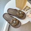 Sandalias Redondas de Trébol de Cuatro Hojas 2025 Estilo Nuevo para Exteriores que Aumentan la Altura sin Cierre Moda Versátil Sandalias de Playa para Mujer
