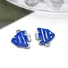 Pingente de Peixe Colorido de Aço Inoxidável Dupla Face com Gotejamento de Óleo Acessórios para Colar DIY Materiais Artesanais