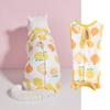 Ropa para mascotas transpirable, totalmente estampada, oso exquisito, poni, fruta, patrón de fútbol, cómoda, ajustada, ropa para esterilización de gatos