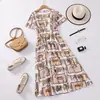 Gran Venta de Liquidación Ropa para Madres del Sudeste Asiático, Faldas Largas Florales para Mediana Edad y Mayores, Vestidos Ajustados Estilo Coreano, Faldas de Playa de Cintura Alta