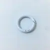 Hebilla de resorte de color, anillo de resorte de aleación de pintura de círculo abierto de metal, cadena para teléfono móvil, cadena para bolso, accesorios hechos a mano