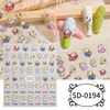 Oferta Especial Transfronteriza Zhengxiang Pegatinas de Uñas con Relieve 5D de Animalitos de Dibujos Animados Pegatinas para Uñas Personalizadas DIY Estilo Navideño INS
