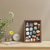 Tablero de exhibición de pegatinas para refrigerador succión magnética pizarra pequeña pared de maquillaje tablero de mensajes retro pizarra cafetería tablero decorativo notas adhesivas