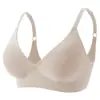 Ropa interior de soporte suave transfronteriza color liso alta calidad brillante fruta simple congelado cómodo sexy cubierta de sujetador para mujer